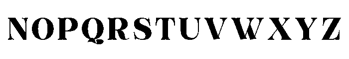 Bistok-Regular Font UPPERCASE