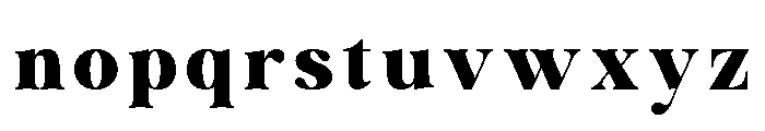 Bistok-Regular Font LOWERCASE