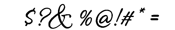 Bistro Scrawl Font OTHER CHARS