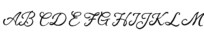 Bistro Scrawl Font UPPERCASE