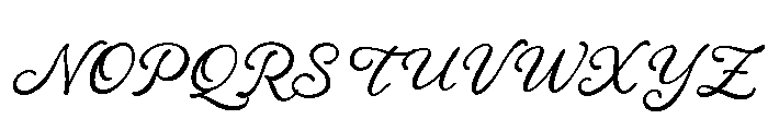 Bistro Scrawl Font UPPERCASE