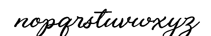 Bistro Scrawl Font LOWERCASE