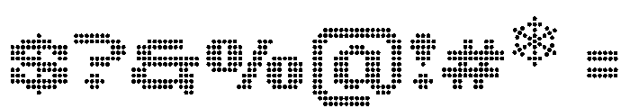 Bitcloid Regular Font OTHER CHARS