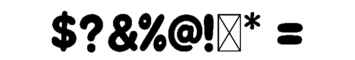 Bite Size Font OTHER CHARS