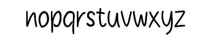 Bitless Font LOWERCASE