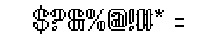 Bitmap Loft Font OTHER CHARS