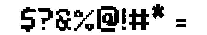 Bitmap Font OTHER CHARS