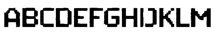 Bitmap Font UPPERCASE