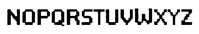 Bitmap Font LOWERCASE