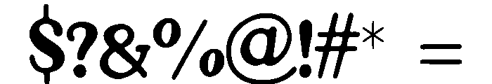 Bitoni Font OTHER CHARS