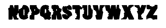 Bitten Gnawed By Squeeb Regular Font UPPERCASE