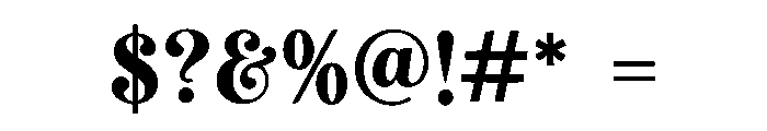 Bivara Font OTHER CHARS