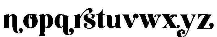 Bivara Font LOWERCASE