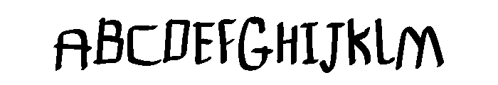 Bivyye Font UPPERCASE