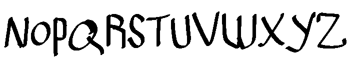 Bivyye Font UPPERCASE