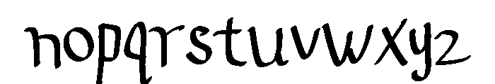 Bivyye Font LOWERCASE