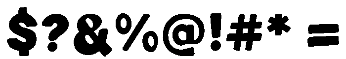Bixbox Font OTHER CHARS