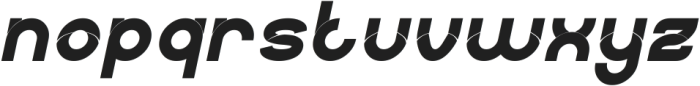 BICYCLE Bold Italic otf (700) Font LOWERCASE