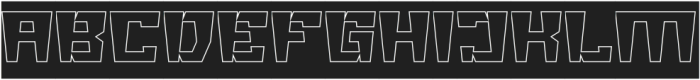 BIG GIANT-Hollow-Inverse otf (400) Font UPPERCASE