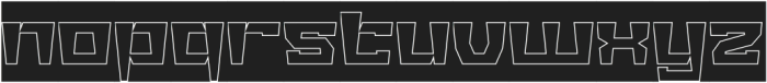 BIG GIANT-Hollow-Inverse otf (400) Font LOWERCASE