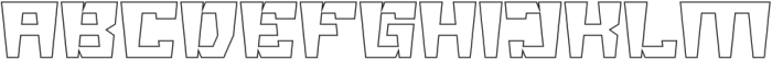 BIG GIANT-Hollow otf (400) Font UPPERCASE