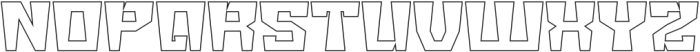 BIG GIANT-Hollow otf (400) Font UPPERCASE