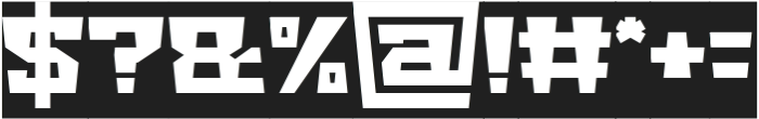 BIG GIANT-Inverse otf (400) Font OTHER CHARS