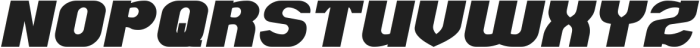 BIG POWER Bold Italic otf (700) Font UPPERCASE