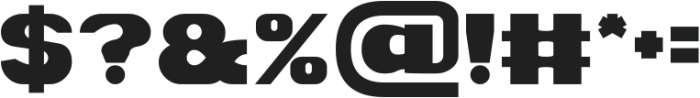 BIG POWER Bold otf (700) Font OTHER CHARS