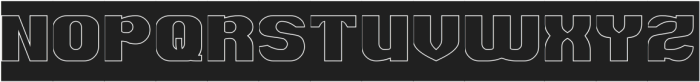 BIG POWER-Hollow-Inverse otf (400) Font UPPERCASE