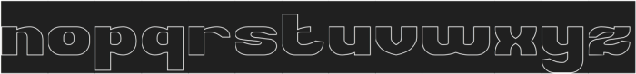 BIG POWER-Hollow-Inverse otf (400) Font LOWERCASE