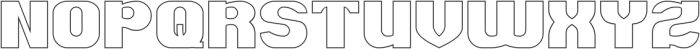 BIG POWER-Hollow otf (400) Font UPPERCASE