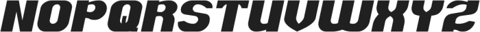 BIG POWER Italic otf (400) Font UPPERCASE