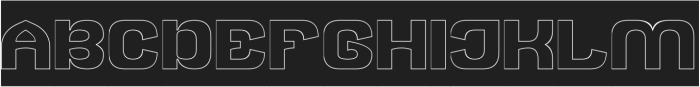 BIG SMILE-Hollow-Inverse otf (400) Font UPPERCASE