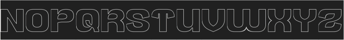 BIG SMILE-Hollow-Inverse otf (400) Font UPPERCASE