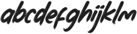 BIGDREAM-Regular otf (400) Font LOWERCASE