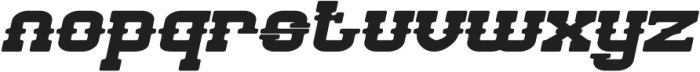 BILLY THE KID Bold Italic otf (700) Font LOWERCASE