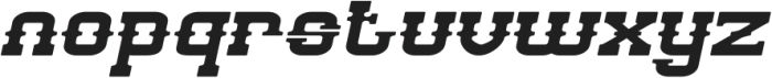 BILLY THE KID Italic otf (400) Font LOWERCASE