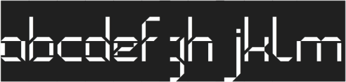 BINARY CODE-Inverse otf (400) Font LOWERCASE