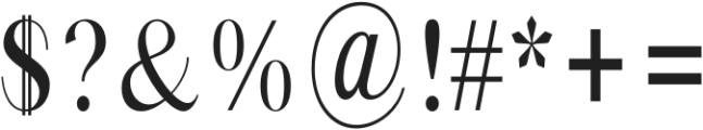 Bia Sans High Regular Condensed otf (400) Font OTHER CHARS