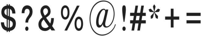 Bia Sans Low Regular Condensed otf (400) Font OTHER CHARS