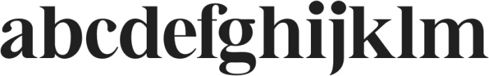 Bia Serif High Bold otf (700) Font LOWERCASE