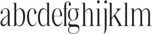 Bia Serif High Light Condensed otf (300) Font LOWERCASE