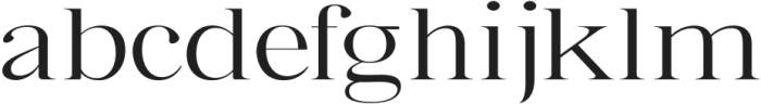 Bia Serif High Light Expanded otf (300) Font LOWERCASE