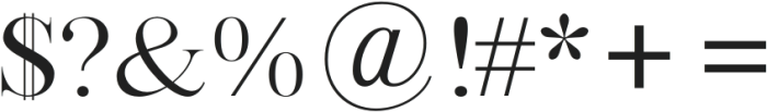 Bia Serif High Light otf (300) Font OTHER CHARS