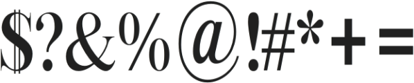 Bia Serif High Medium Condensed otf (500) Font OTHER CHARS