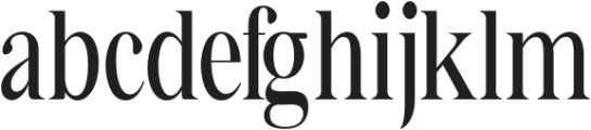 Bia Serif High Medium Condensed otf (500) Font LOWERCASE