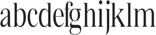 Bia Serif High Regular Condensed otf (400) Font LOWERCASE