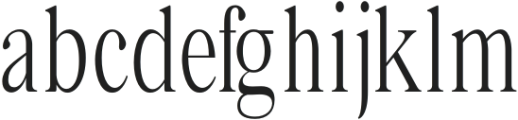 Bia Serif Low Light Condensed otf (300) Font LOWERCASE