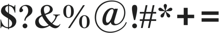 Bia Serif Low Medium otf (500) Font OTHER CHARS